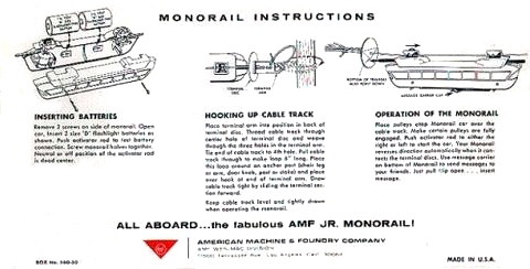 Monorail Jr. Instructions