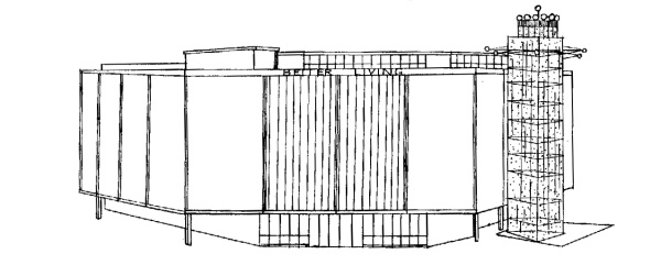 Better Living Center Line Drawing