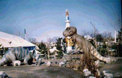 Triceratops & T-Rex at Dinoland
