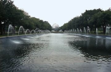 Long View of Fountains
