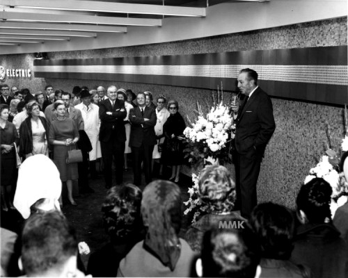 Walt Disney at GE Pavilion Dedication