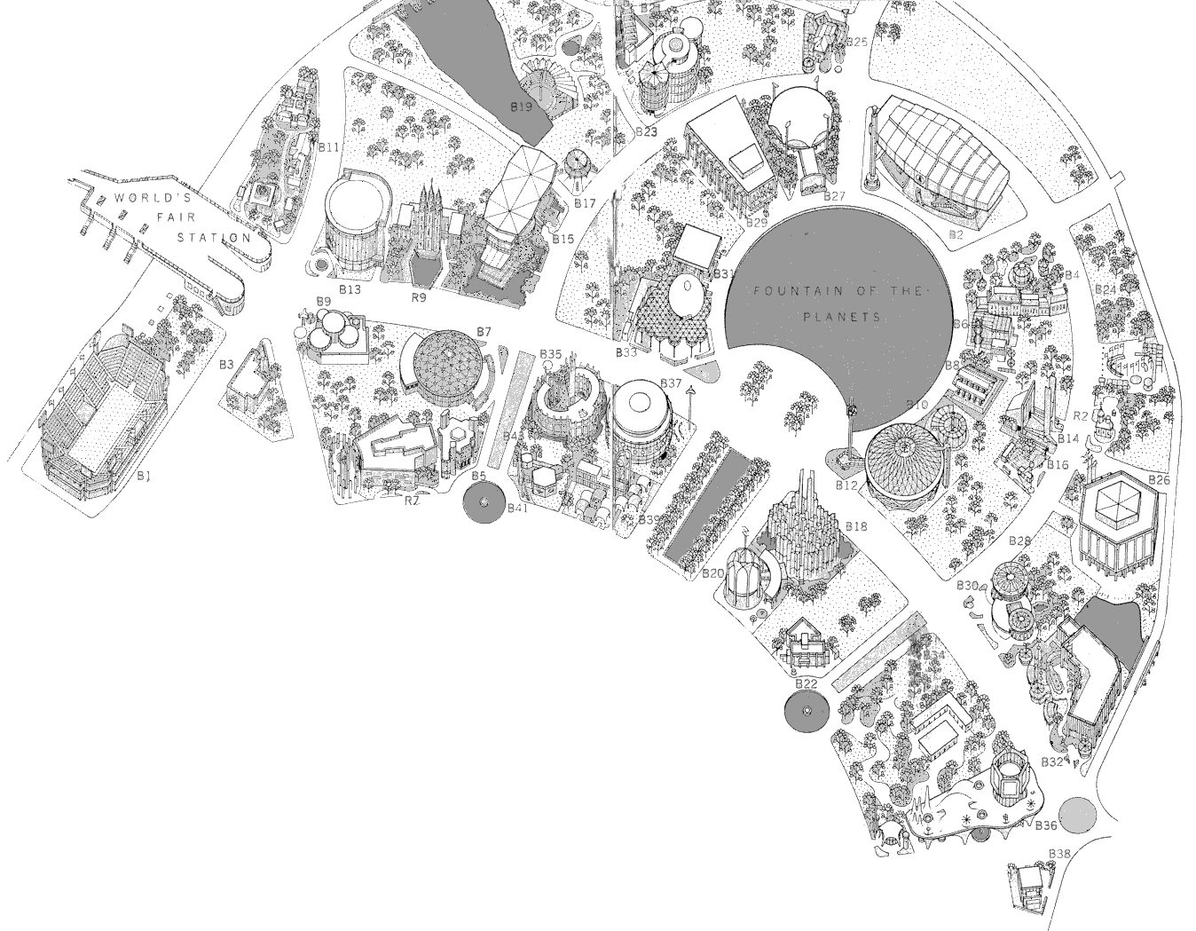 Industrial Area Isometric Map