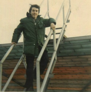 Charles Aybar at rooftop entrance