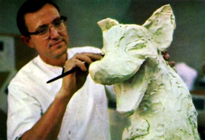Sculpting Hyena