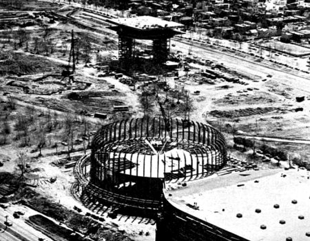 Aerial of Transportation Area Construction