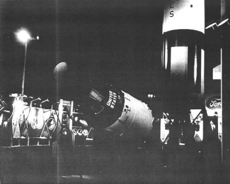 Gemini command module and Titan rocket