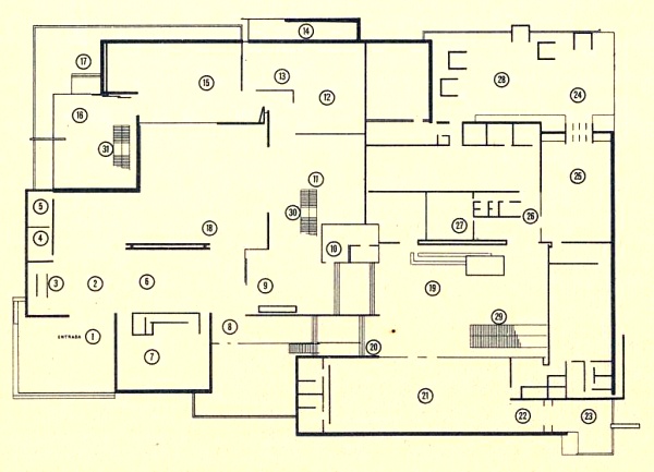 1st Floor Pavilion Plan - 1965