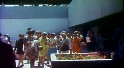 Crowds Tour Pavilion Courtyard