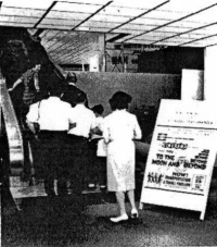 Escalator up to Moon Dome