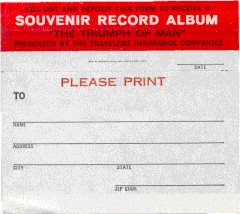 Souvenir Record Album order form