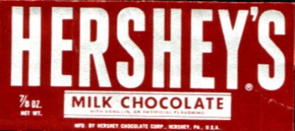 Hershey's wrapper - front